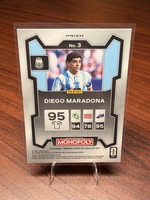 Diego Maradona 2026 Monopoly FIFA World Cup Prizm Green Boardwalk