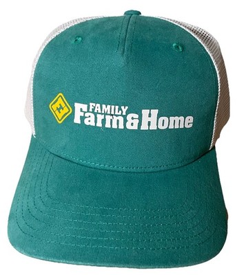 Family Farm & Home Berne Brand Trucker Hat Green Mesh Back Snapback Cap NWT