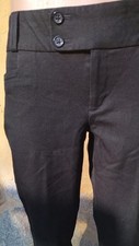 Women Banana Republic Trousers Black Viscose ...
