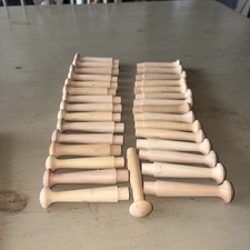 Cheville d'agitateur en chêne 3-1/2 pouces, chevilles en bois pour suspension murale | pics ~ 31 chevilles