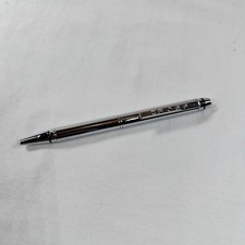 Cross Classic Silver Chrome Ballpoint Pen 5  Made in USA Twist Black Ink Vtg