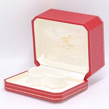 VINTAGE GENUINE CARTIER Red watch box case CO...