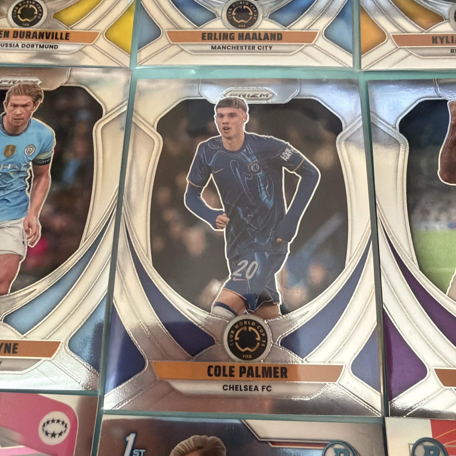 2025 Panini Prizm Club World Cup Lot (10)  + Bonus (9), Mbappe Haaland view 4