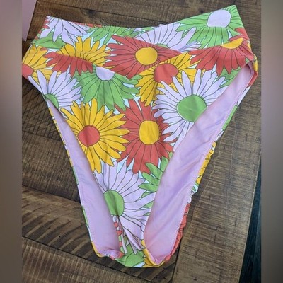 NWT Aerie Crossover High Waist High Cut Cheeky Bikini Bottom in