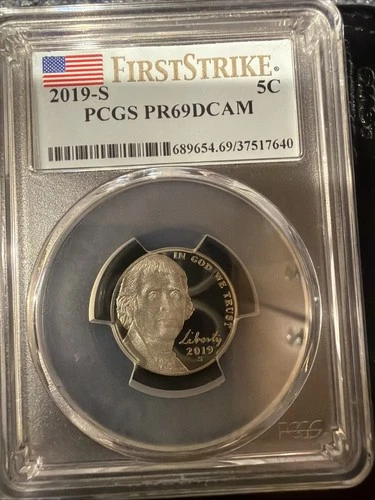 2019-S Jefferson Nickel Proof — photo from the most recent tracked eBay sale