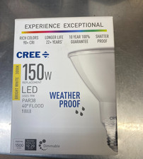 Cree 150w Led Bright White 3000k Par38 Dimmable Weatherproof Flood Light Cree 150w Led Bright White 3000k Par38 Dimmable Weatherproof Flood Light