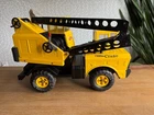 Vintage 1970s Mighty Tonka Crane No 3940 Original Pressed Steel Truck 17”