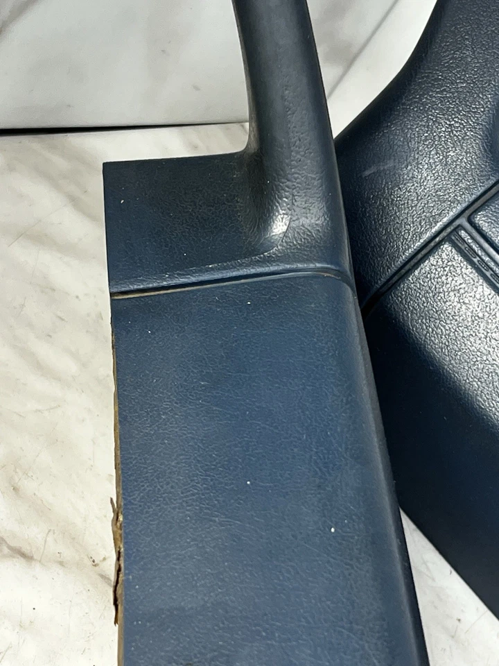 1986 Nissan 720 Pickup Left And Right Side Door Pull Armrest Blue OEM - Image 4 of 4