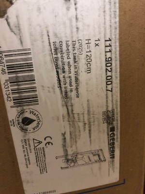 Geberit 111.902.00.7 Duofix In-Wall Dual Flush System w/ Sigma Tank