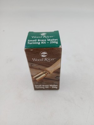 Wood River Small Brass Mallet Turning Kit 290g Gold Carver's Woodworking Tool