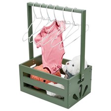 Wooden Baby Shower Crate Closet Baby Storage Crate Hamper Shower Party Basket...