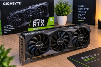 GIGABYTE NVIDIA GeForce RTX 3060 Ti Grafikkarte PCIe x16 8-Pin Lüfter