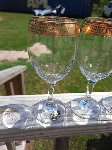 Glasses Cristalleria Fratelli Fumo Italy 6.5" Set Of Six Crystal Wine Glasses - Picture 2 of 5