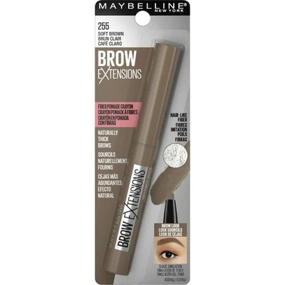 Maybelline Brow Extensions Fiber Eyebrow Pomade Crayon - Soft Brown (255)