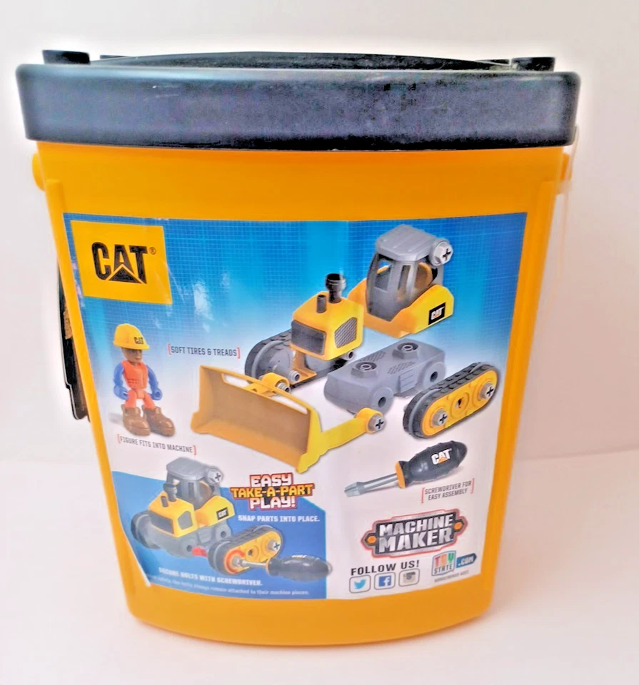 CAT 机器制造商青少年操作推土机施工组件套件 3 岁以上 — 第 3/4 张图片