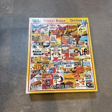 White Mountain Puzzle 1000 pcs CEREAL BOXES *larger pieces 24x30