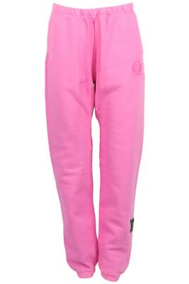 DANZY EMBROIDERED COTTON JERSEY TRACK PANTS SMALL UK