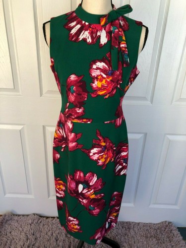 NWOT Maggy London Green Floral Dress 