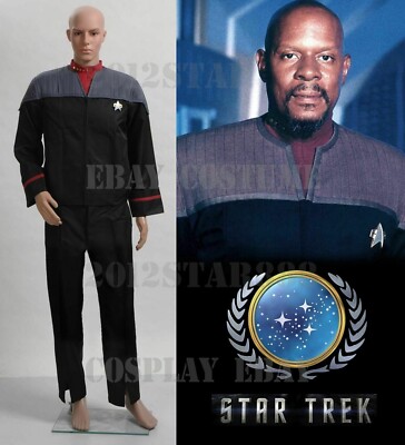 Star Trek Nemesis Voyager Captain Sisko Uniform Outfit Cosplay S-3XL