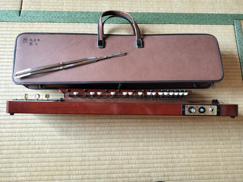 Instrumento de cuerda arpa eléctrico Suzuki Taishokoto SAKYU soprano Koto con estuche - Imagen 8 de 15
