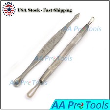Blackhead Whitehead Pimple Spot Comedone Extractor Remover Popper Tools Kit 2 Pc