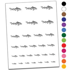 Leopard Shark Fish Temporary Tattoo Water Resistant Set