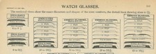 10 Ligne Glass Pocket Watch Crystals assorted mm U-Pick MM Thickness