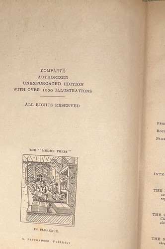 The Decameron by Giovanni Boccaccio - Complete 1950 HC w/ J. M. Rigg Translation - Picture 8 of 16