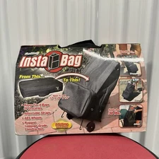 Spark Innovation Rolling Insta Bag Fits 4 Bags Of Groceries Adjustable Straps