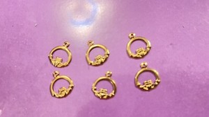 Authentic Celestial Hands Of Eternal Loyalty Gold- Plated Talismans Of Six