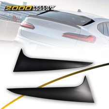Fit For Bmw X4 Rear Window Spoiler Side Wing Trim Cover Dumb Black Pair