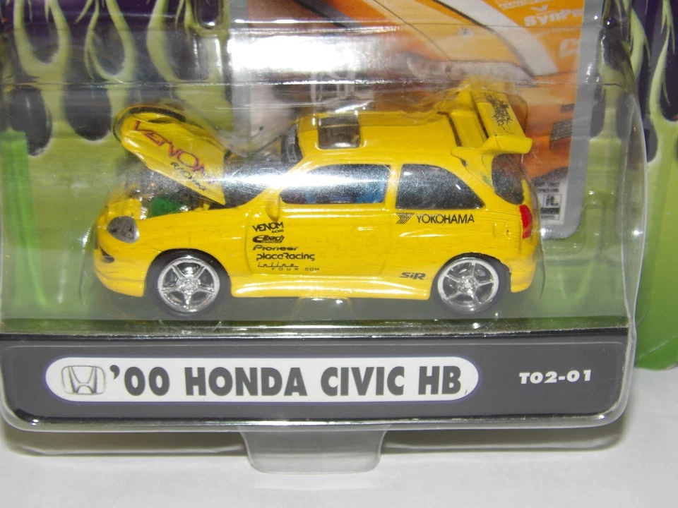 Funline Muscle Machines 00 Honda Civic HB yellow - Image 2 of 4