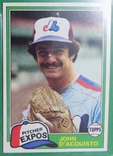 John D`Acquisto Montreal Expos 1981 Autographed Card