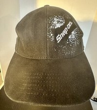 Snap On Tools Hat Baseball Cap Black w/White Splatter W/Embroidery Logo