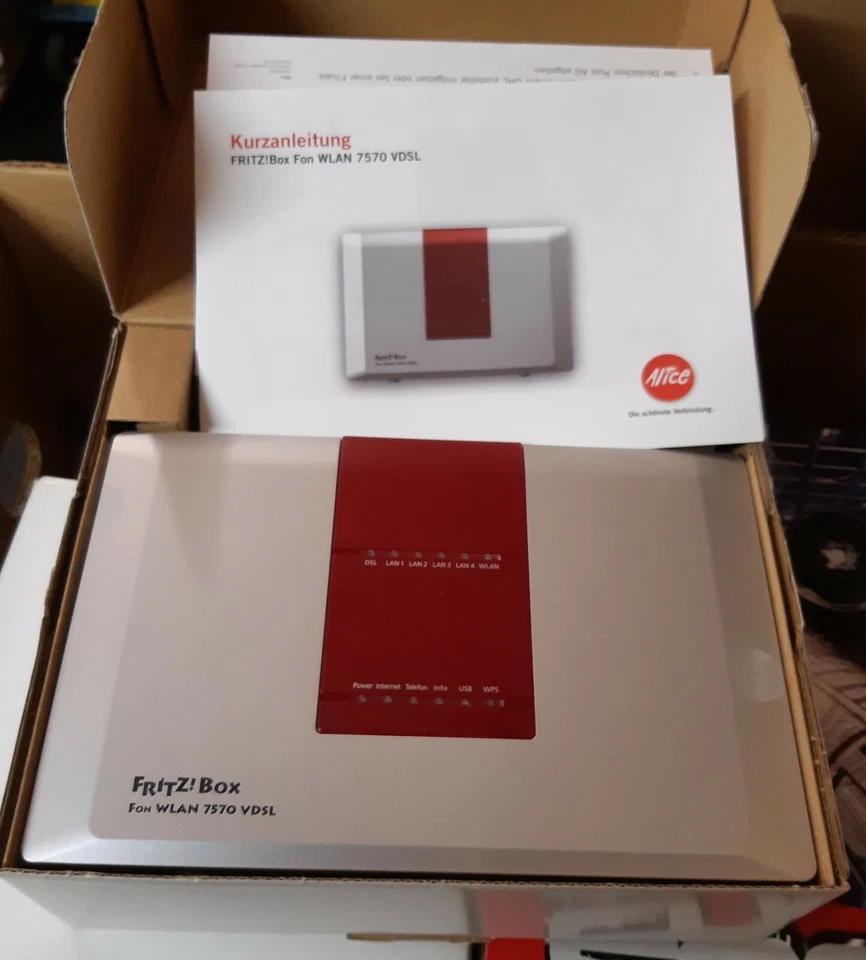 AVM Fritz!Box Fritzbox Fon Wlan 7570 VDSL  Alice