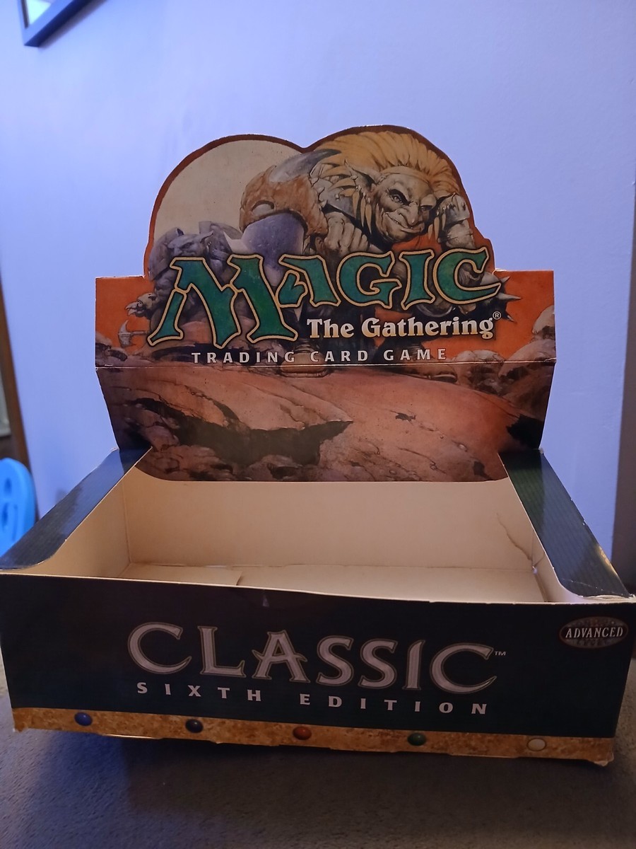 Magic the Gathering EMPTY 6th Edition Booster Box Sixth MTG TCG CCG Display