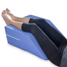 DMI 10 Inch Blue Elevated Leg Pillow Wedge for Back Pain and Circulation Relief