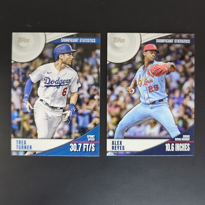 2022 Topps Significant Statistics Lot of 2 Insert Cards SS-16 19 LAD STL