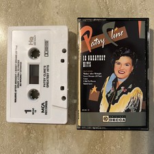 Cassette Patsy Cline 12 Greatest Hits Country Decca 1988 MCA Records Tested