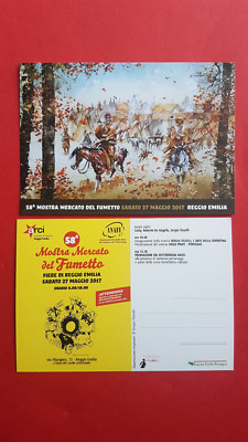 COLLECTIBLE POSTCARD - TISSELLI - 58TH COMIC EXHIBITION - REGGIO EMILIA 2017 - anafi