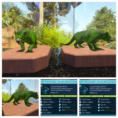 ARK ASCENDED PVE OFICIAL PAIR BABY THYLA FULL COLOR #247 TOP STATUS  PC/XBOX/PS5