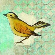 Ceramic Backsplash Tile Mural Bird Kitchen/Bathroom - Wilsons Warbler II
