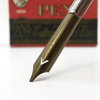 Esterbrook 209 Extra Broad Point Pen Nib Antique Dip Pen Italic 1930s Hand Grind