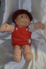 Vintage 1985 Xavier Roberts Signed Coleco Cabbage Patch Kids Boy Doll Brown Eyes