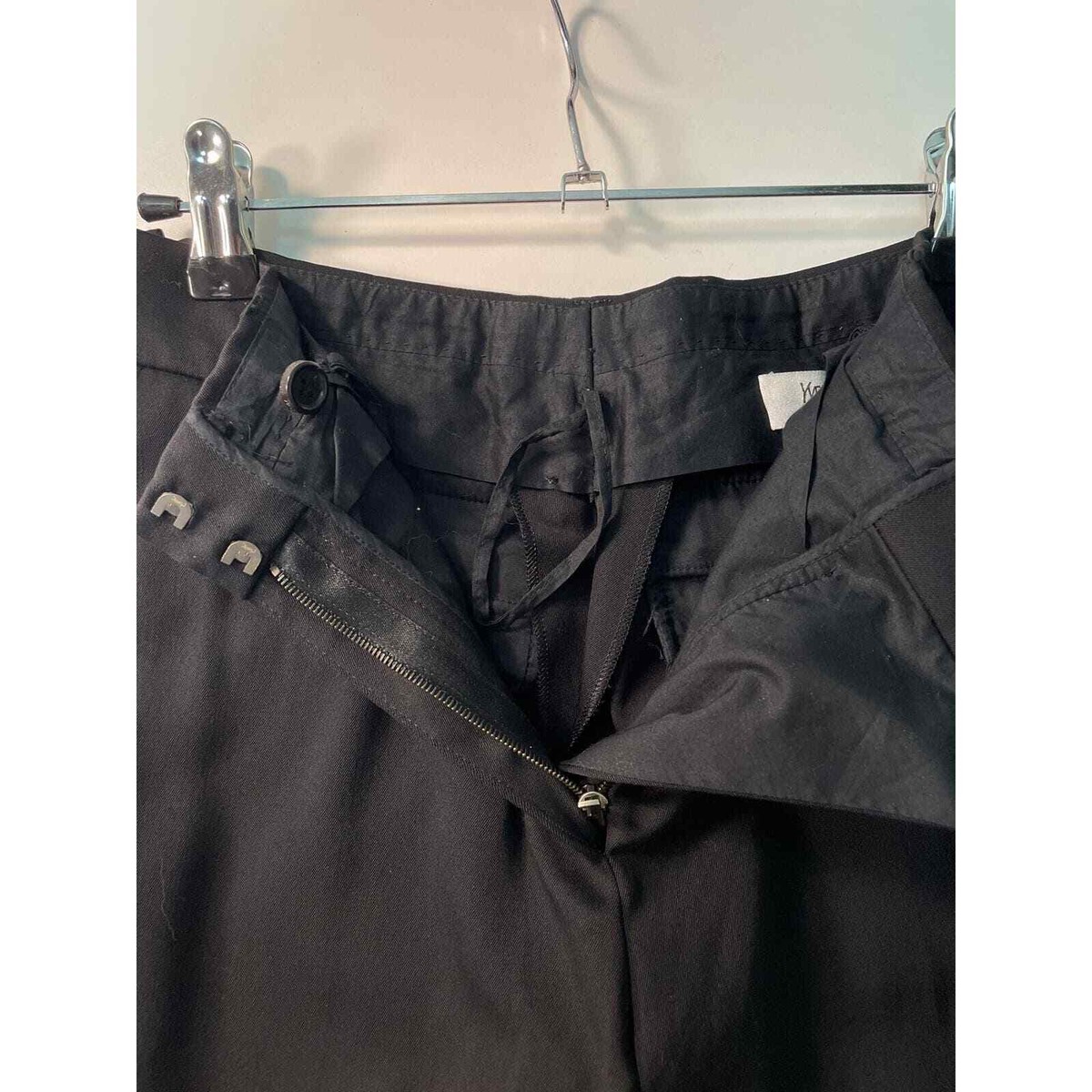 Vintage Yves Saint Laurent Black Wool Trousers Size 28”x30 Vintage Yves Saint Laurent Black Wool Trousers Size 28”x30