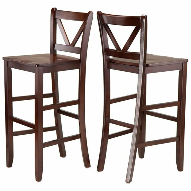 Winsome Victor 2pc V Back Bar S 29in, Winsome 24 Inch Bar Stool