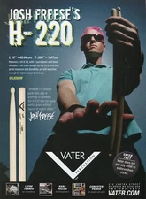 2007 Print Ad of Vater H-220 Drumsticks w Josh Freese