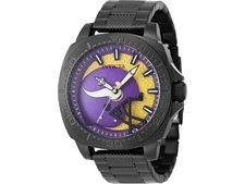 Invicta X NFL Minnesota MN Vikings Mens Watch 46mm Black (47889) New!