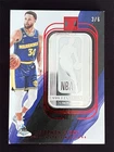 2022-23 Panini Impeccable Stephen Curry #16 NBA Logoman Silver Bar Red /6