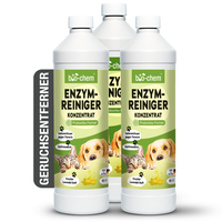 Bio-Chem Enzymreiniger 3X 1 L Geruchsentferner Gegen Urin, Katzen & Hundeurin